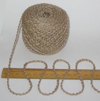 100g balls Light Brown wavy Boucle 100% Pure British Wool knitting yarn Chunky