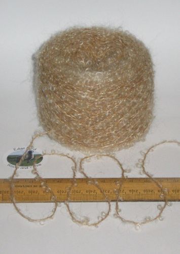 50g balls Light Brown 78% Mohair Loop boucle knitting wool yarn Doll Hair 4 ply