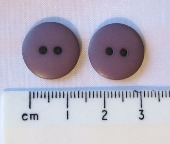 10 pack Purple Grey round Plastic British Buttons 15mm 2 holes FREE P+P within UK