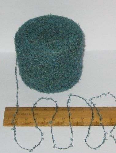 50g ball of Ocean Green Shades acrylic 2 ply boucle loop yarn knitting wool 2/20nm