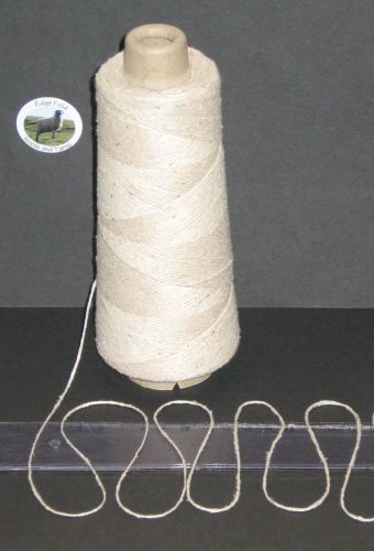 100g cones of Natural Undyed Pure 100% Cotton yarn 4 ply Beige Cream knitting Wool DY348