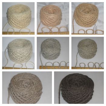800g in 8 balls of 100% Natural Berber Rug Wool or Knitting Yarn Thick Chunky Cream Sandy Peach Beige Grey Brown  Shades