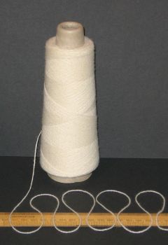 100g cones of Ecru Cream 4 ply knitting or weaving 100% Wool yarn Texere DY363 cone