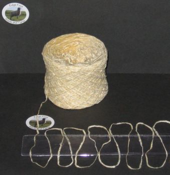 50g balls of Champagne Cream 4 ply British Acrylic flat Chenille knitting wool yarn