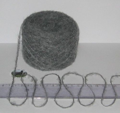 50g balls of Elephant Grey soft British knitting wool & viscose yarn 2 ply brushed fluffy Great for making Toys