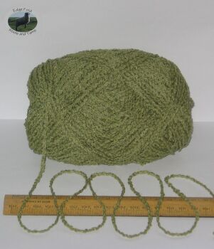 100g ball Green Boucle 100% Pure British Breed Sheep Wool Aran knitting yarn EFW804
