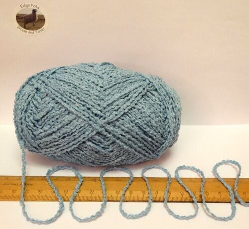 100g ball Sky Blue Boucle 100% Pure British Breed Sheep Wool Aran knitting yarn EFW815