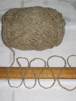 100g ball of Light Camel Brown Boucle 100% Pure British Breed Sheep Wool yarn Aran EFW814