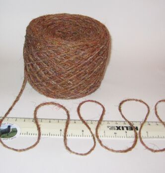 100g balls Aran Tan Brown Tweed Rustic100% Pure Wool British Breed knitting EFW 605