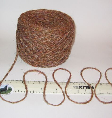 100g balls Aran Tan Brown Tweed Rustic100% Pure Wool British Breed knitting EFW 605