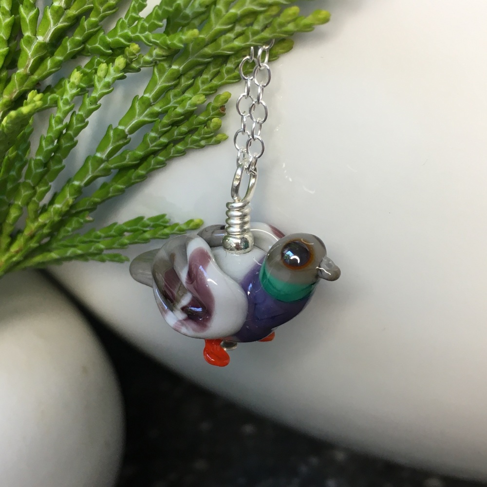 Pigeon Pendant (small)