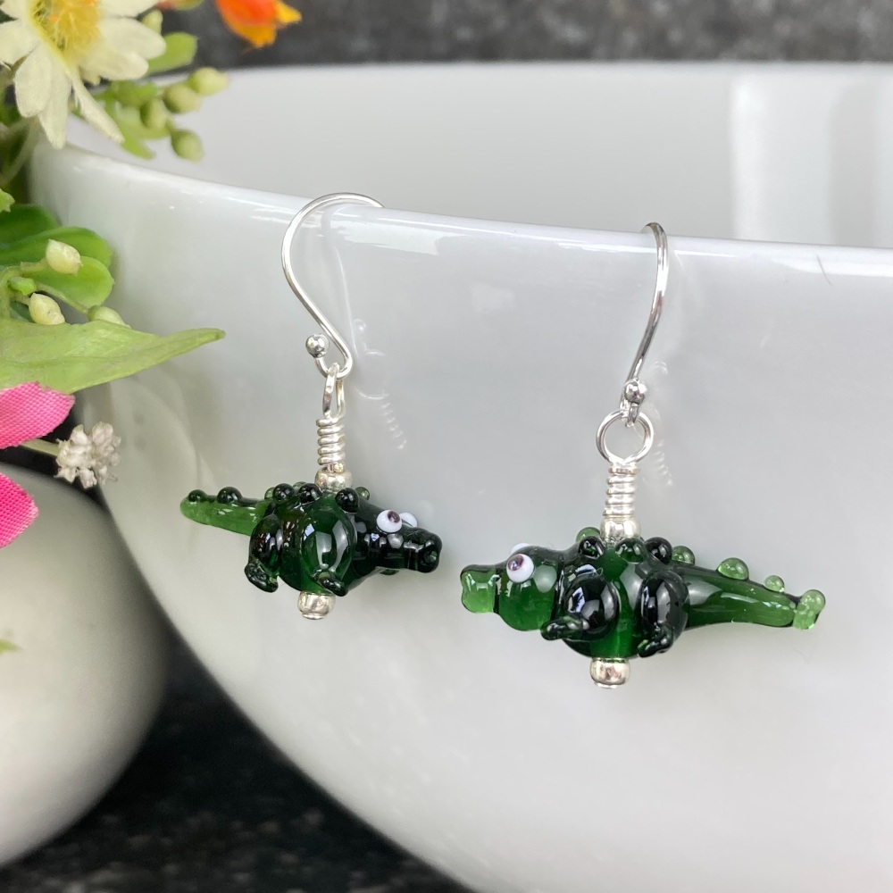 Alligator Earrings