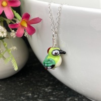 Green Woodpecker Pendant (small)
