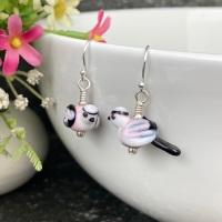 Long Tailed Tit Earrings