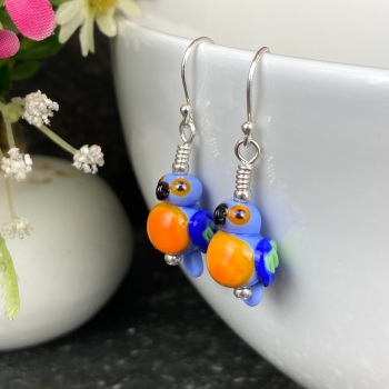 Blue and Yellow Macaw Earrings