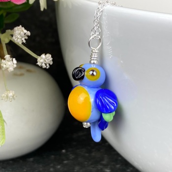Blue and Yellow Macaw Pendant (large)