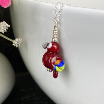 Scarlet Macaw Pendant (small)