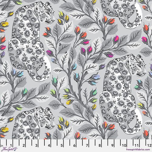 Tula Pink Graywork Beautymark - Fog