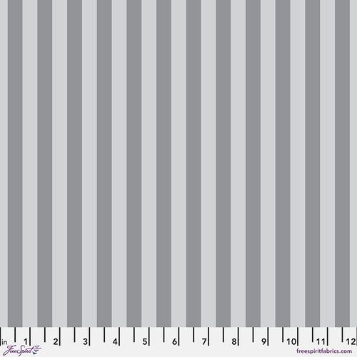 Tula Pink True Colours Graywork Tent Stripe - Fog