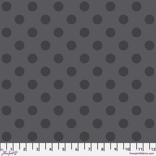 Tula Pink True Colours Graywork Pom Pom - Carbon