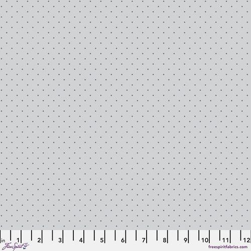 Tula Pink True Colours Graywork Tiny Dots - Fog