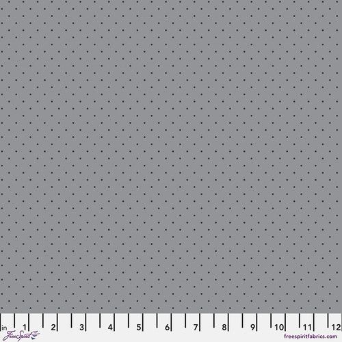 Tula Pink True Colours Graywork Tiny Dots - Shadow