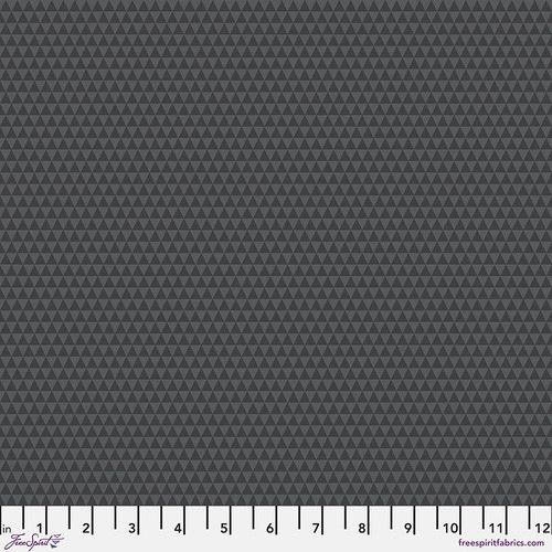 Tula Pink True Colours Graywork Kinda Shady -Carbon