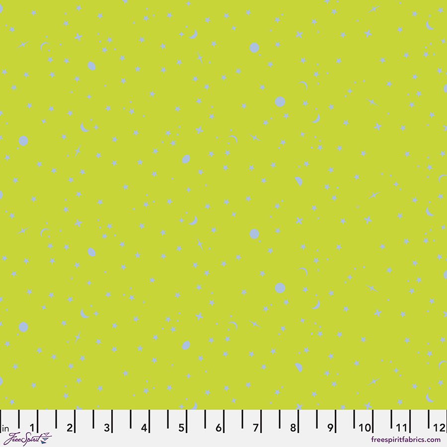 Tula Pink True Colours Space Sprinkles - Lightening Bug