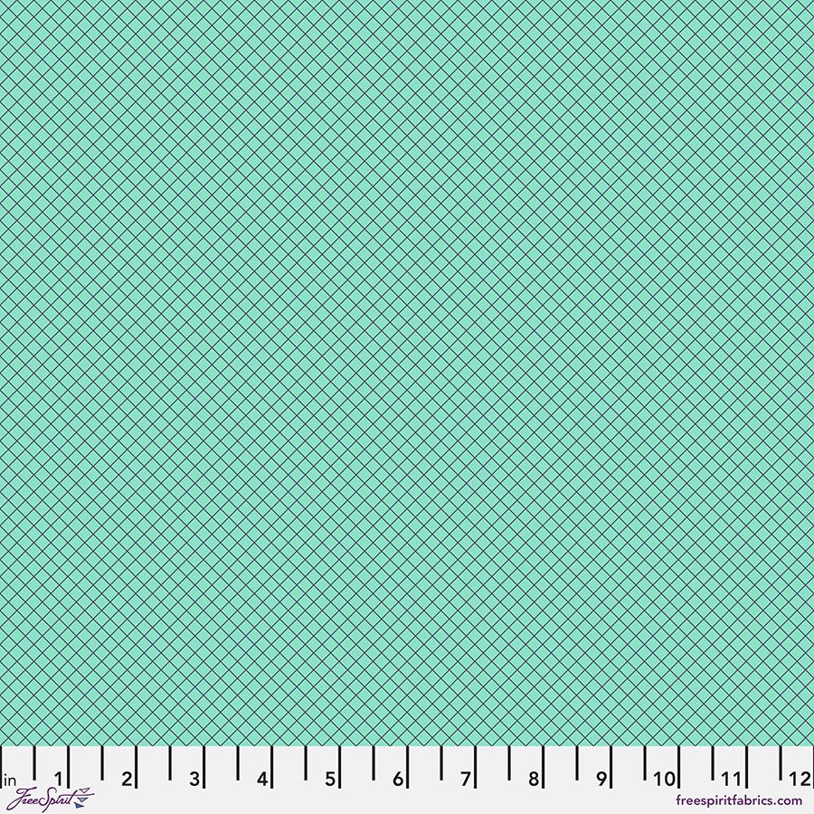 Tula Pink True Colours On the Grid - Raindrop