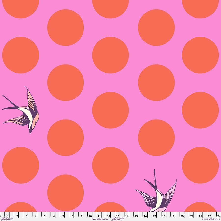 Tula Pink Free Fall 108" Extra Wide Backing - Honey