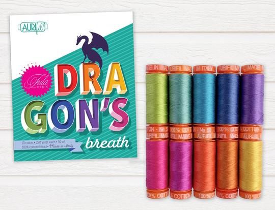 Tula Pink x Aurifil "Dragon&rsquo;s Breath" Thread Collection