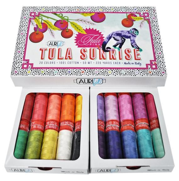 Tula Pink x Aurifil "Sunrise" Thread Collection