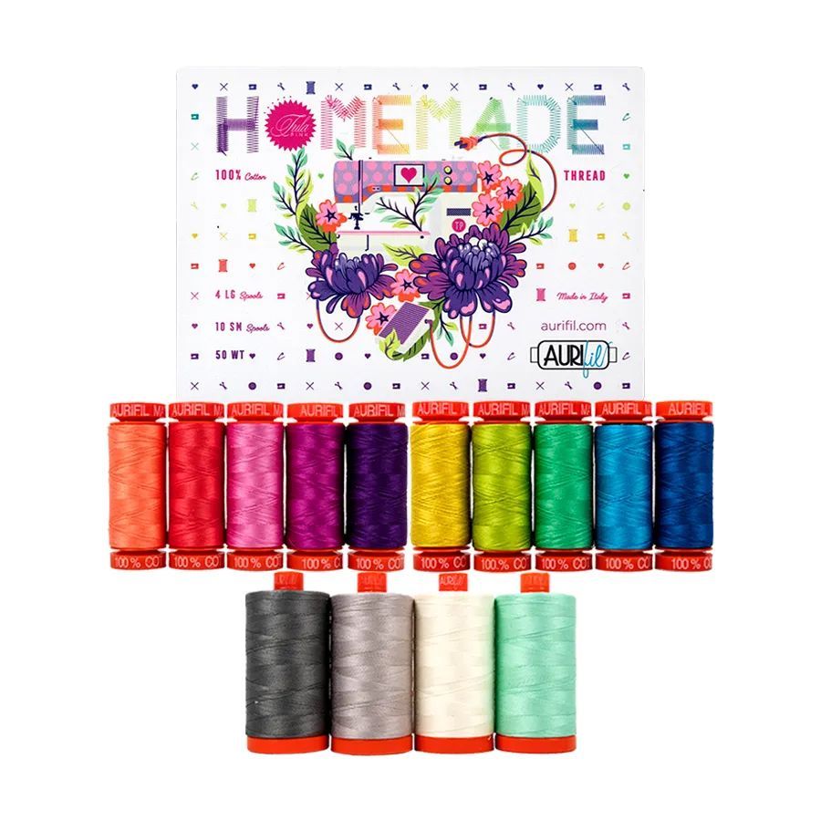 Tula Pink x Aurifil "Homemade" Thread Collection