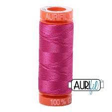 Aurifil 50wt Cotton Thread 220 yard Spool - Fuchsia