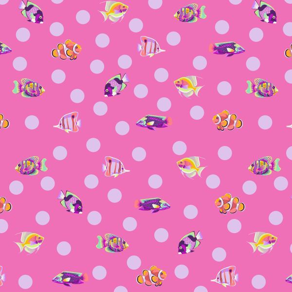 Tula Pink Floral Reef School Crossing - Delphine