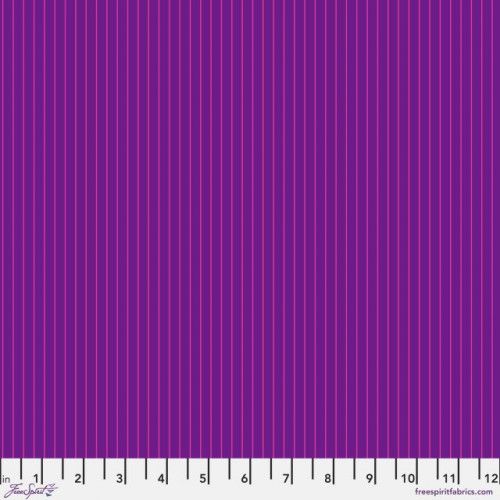 Tula Pink True Colours Tiny Stripes - Aster