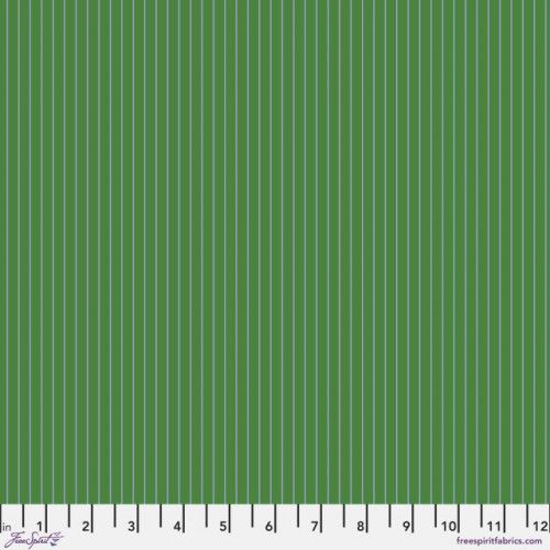 Tula Pink True Colours Tiny Stripes - Fern