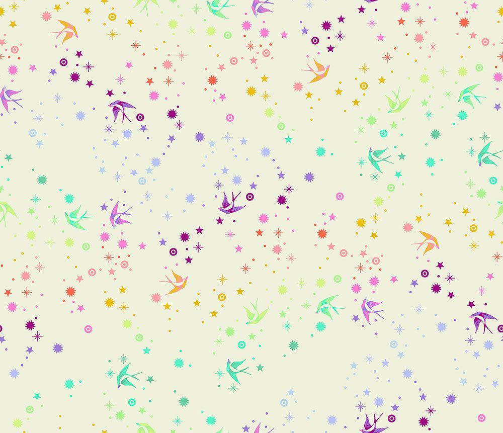 Tula Pink True Colours Fairy Dust - Cotton Candy