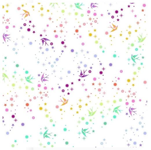 Tula Pink True Colours Fairy Dust - White