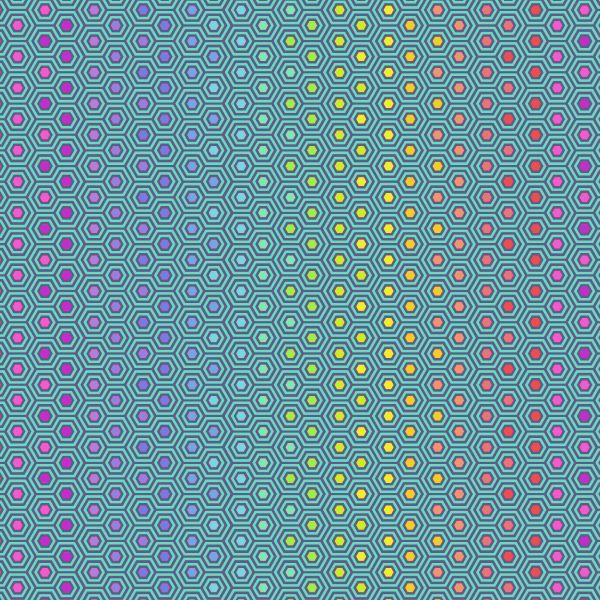 Tula Pink True Colours Hexy - Peacock