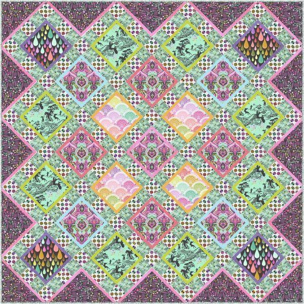 Tula Pink Prince Charming Deja Vu Leapfrog Quilt Kit - PRE ORDER