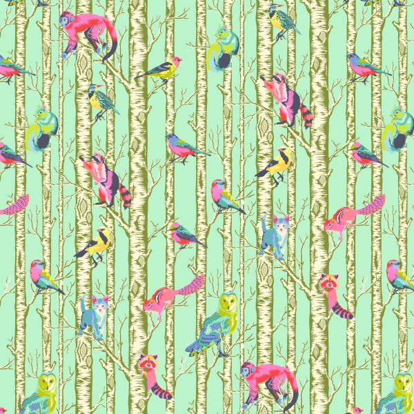Tula Pink Full Moon Forest II Family Tree - Enchanted