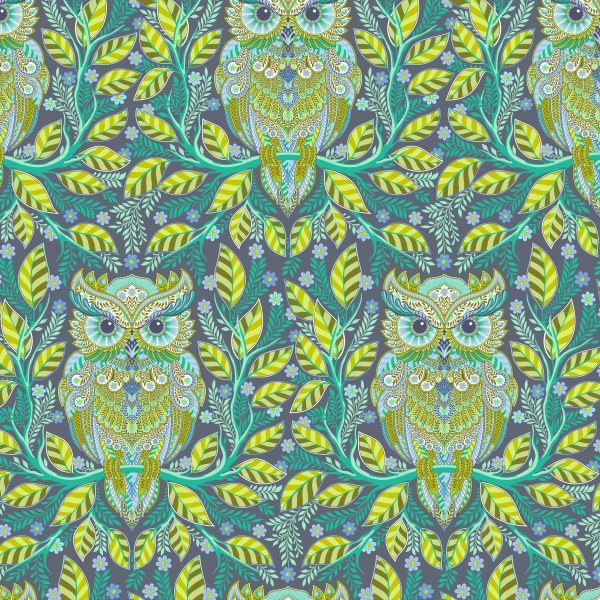 Tula Pink Full Moon Forest II Hootie Patootie - Starlight