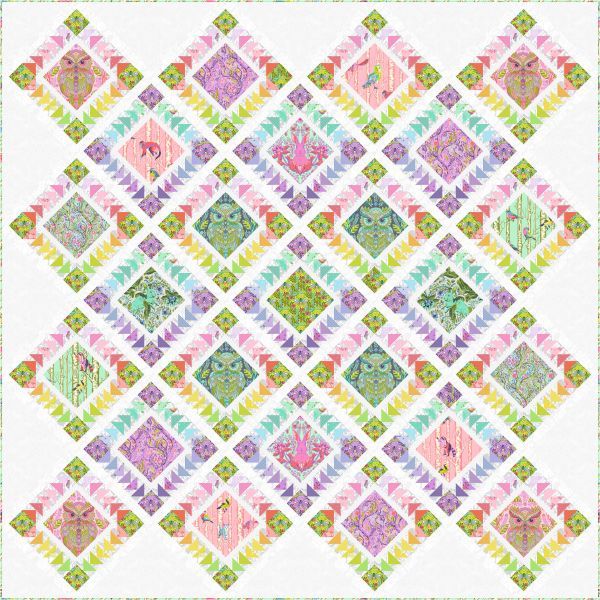 Tula Pink Full Moon Forest II Rainbow Forest Quilt Kit