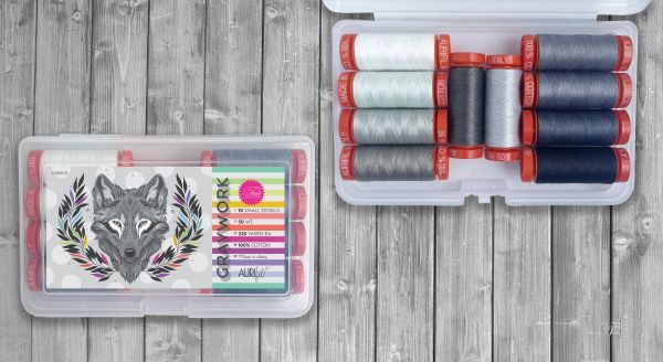 Tula Pink x Aurifil Graywork Collection