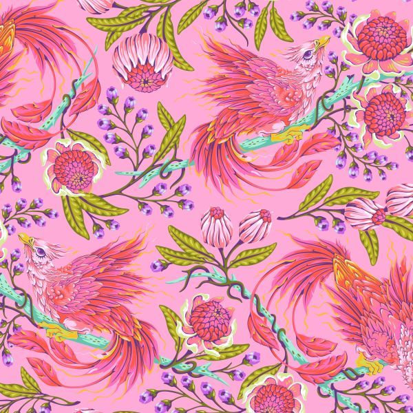 Tula Pink Legendary Hot Wings - Wild Orchid - PRE ORDER