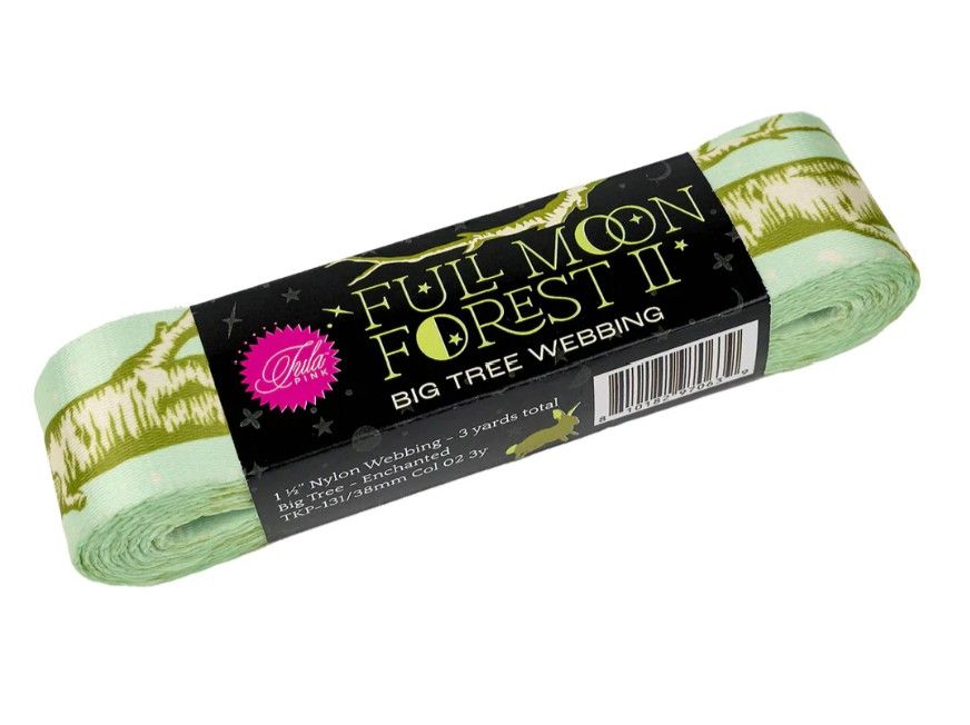 Renaissance Ribbon Tula Full Moon Forest II - Big Tree Starlight Webbing 1.5" Width