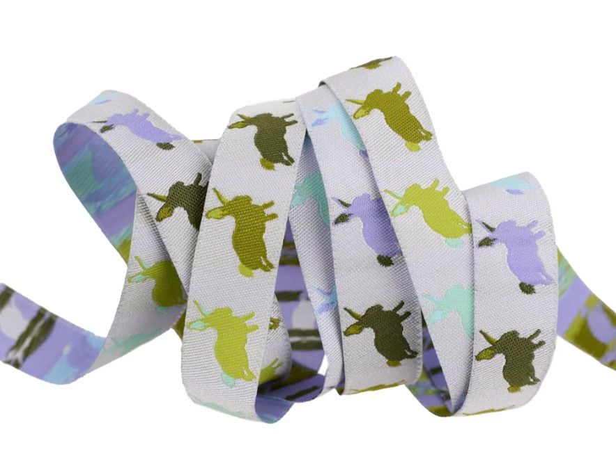 Renaissance Ribbon Tula Pink Full Moon Forest II Hop To It Enchanted Ribbon 5/8" Width