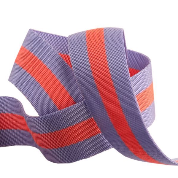Renaissance Ribbon Tula Pink Nylon Webbing Lavender & Pink 1.5" Width