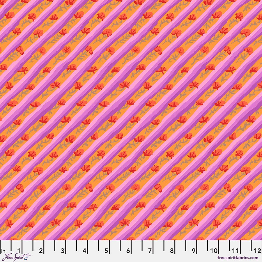Kaffe Fassett Diagonal Poppy - Lavender